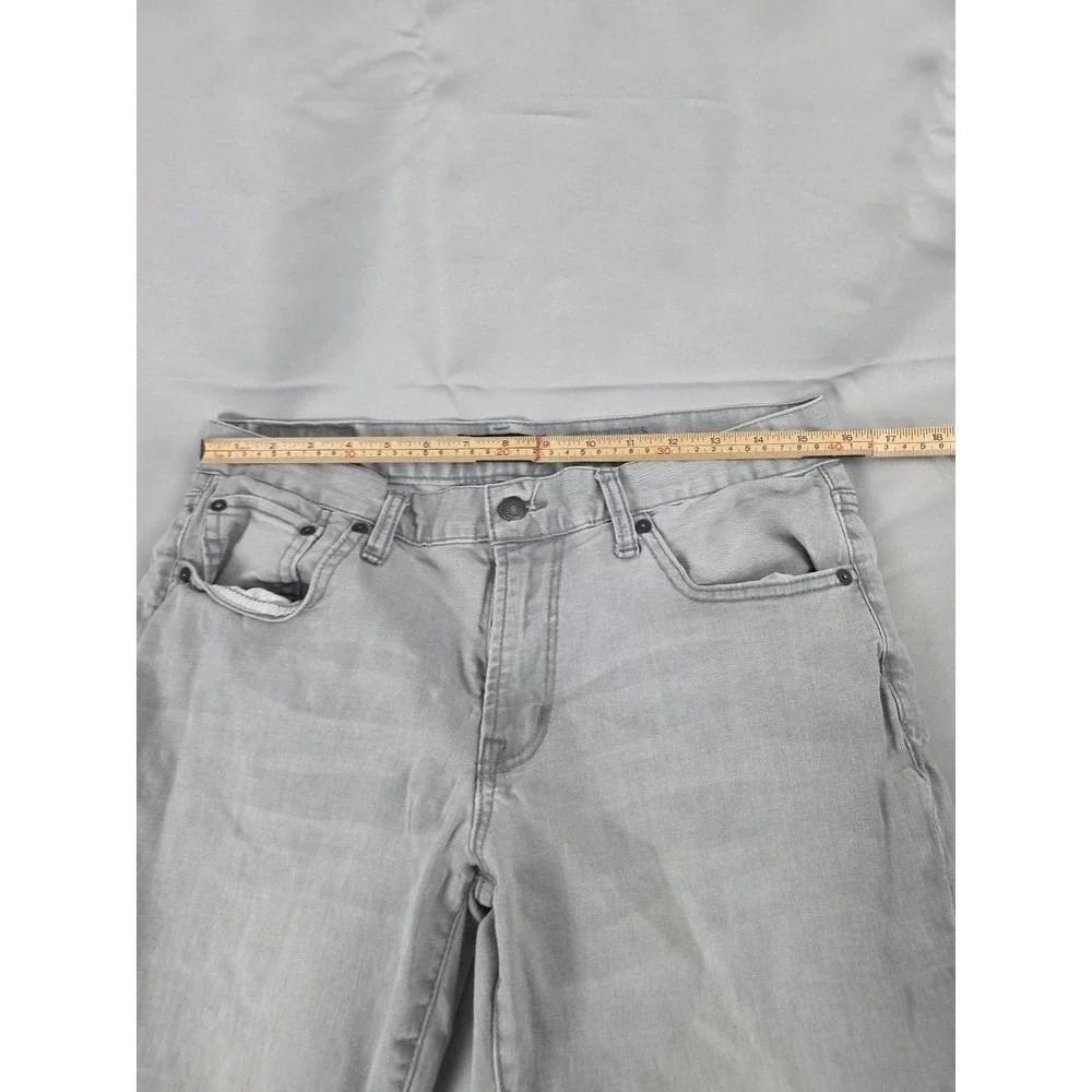 Aeropostale Jeans Skinny Tapered Fit Gray Denim Mens 32x30 Nice Whiskers